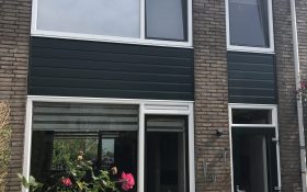 Kunststof kozijnen met gevelkleding in Bilthoven