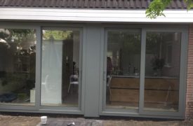 Aluminium schuifpui in Breukelen