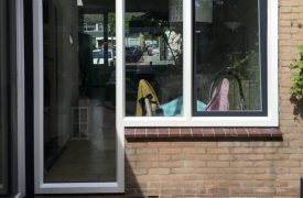 kunststof raamkozijn met een y-las in werk Zeist